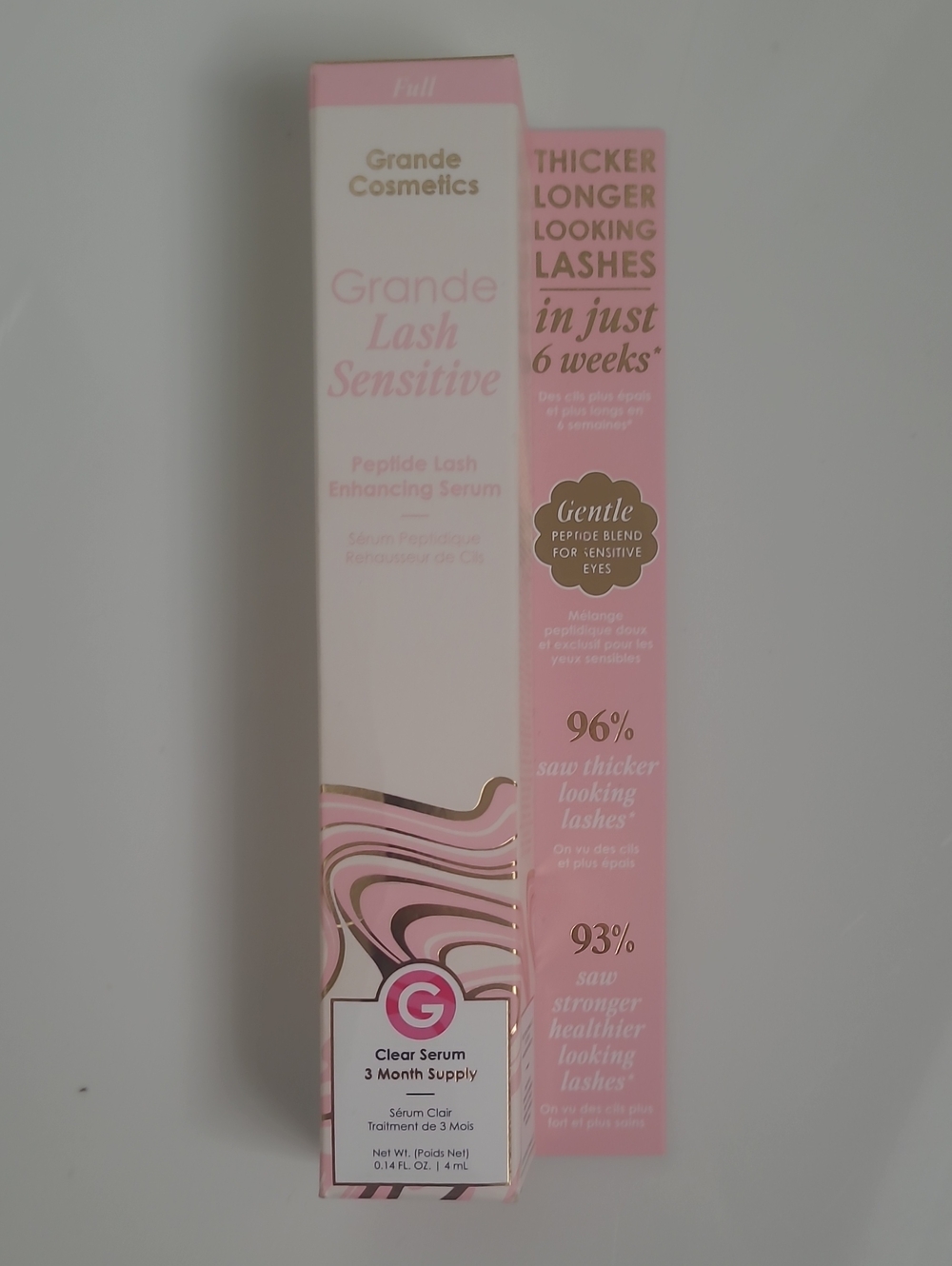 Grande Cosmetics Lash-Sensitive Peptide Infused Lash Serum 3mo supply